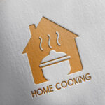 طراحی لوگو اماده - HOME COOKING