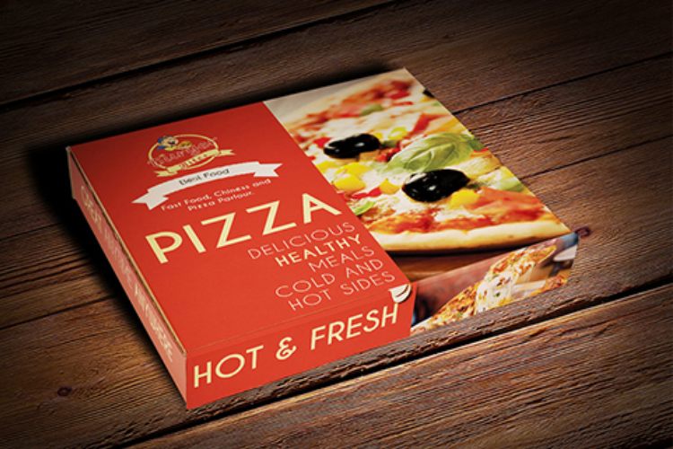  جعبه پیتزا ایفلوت لمینت مربعی